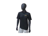 2XL Erkek Siyah Dry Fit Polo Tişört